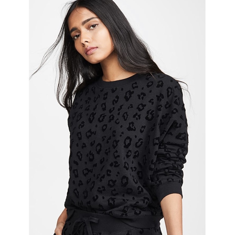 Black leopard sweatshirt by Z Supply-black